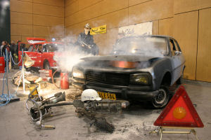 Une 504 en fcheuse posture
Photo B.Knapp