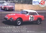 Retromobile 2002, photo de la MGB n39 des 24 Heures du Mans 1965